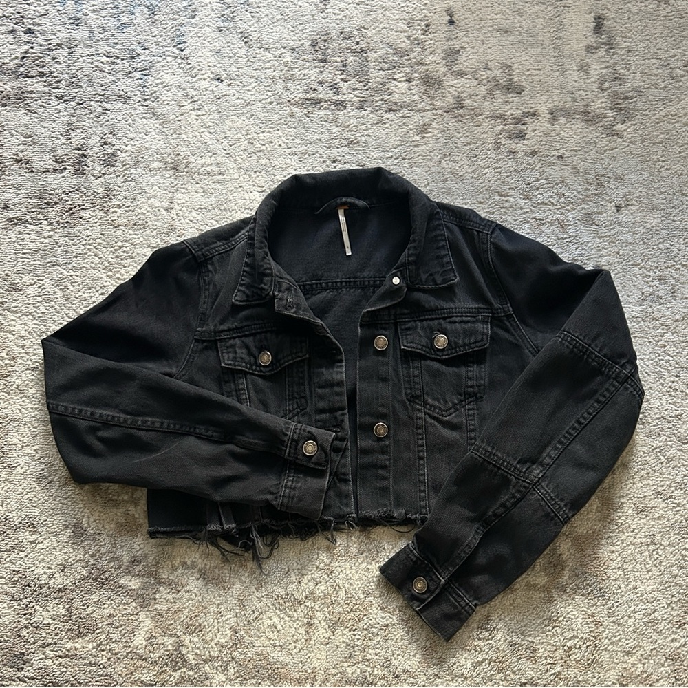 Free People Distressed Jacket